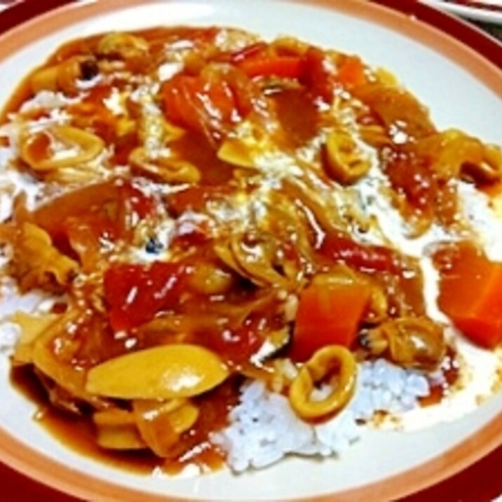 簡単♪　シーフードバターカレー